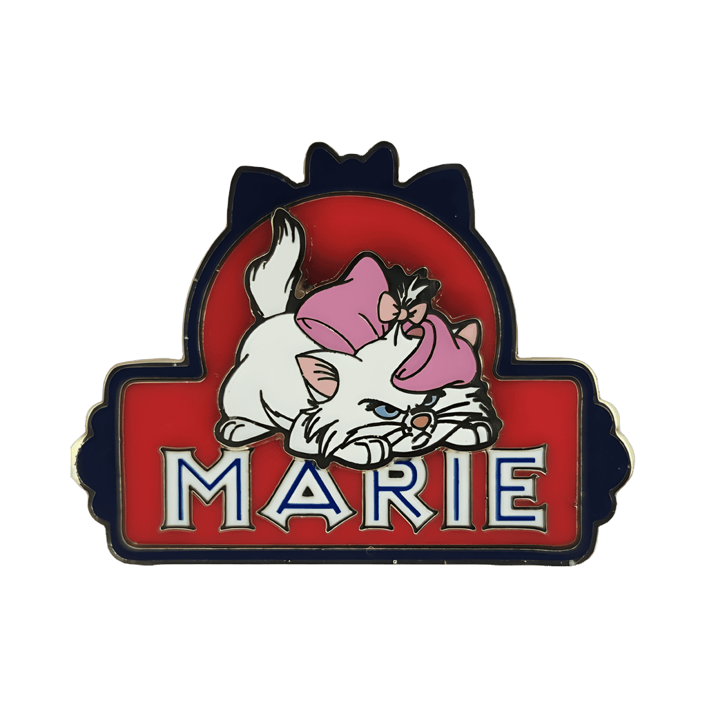 Angry Marie with name Disney pin