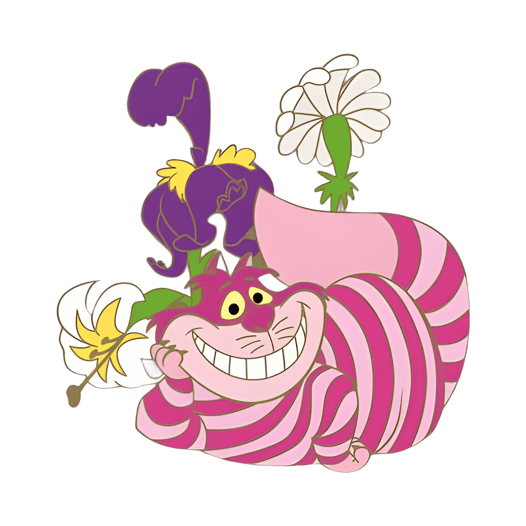 Cheshire Cat with Flower Disney pin
