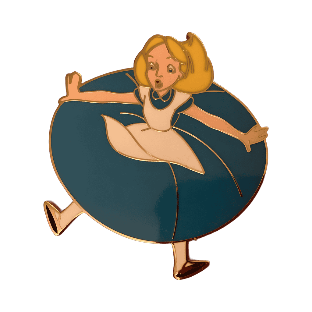 Down the Rabbit Hole Boxed Set - Alice Falling with Arms Out Disney pin
