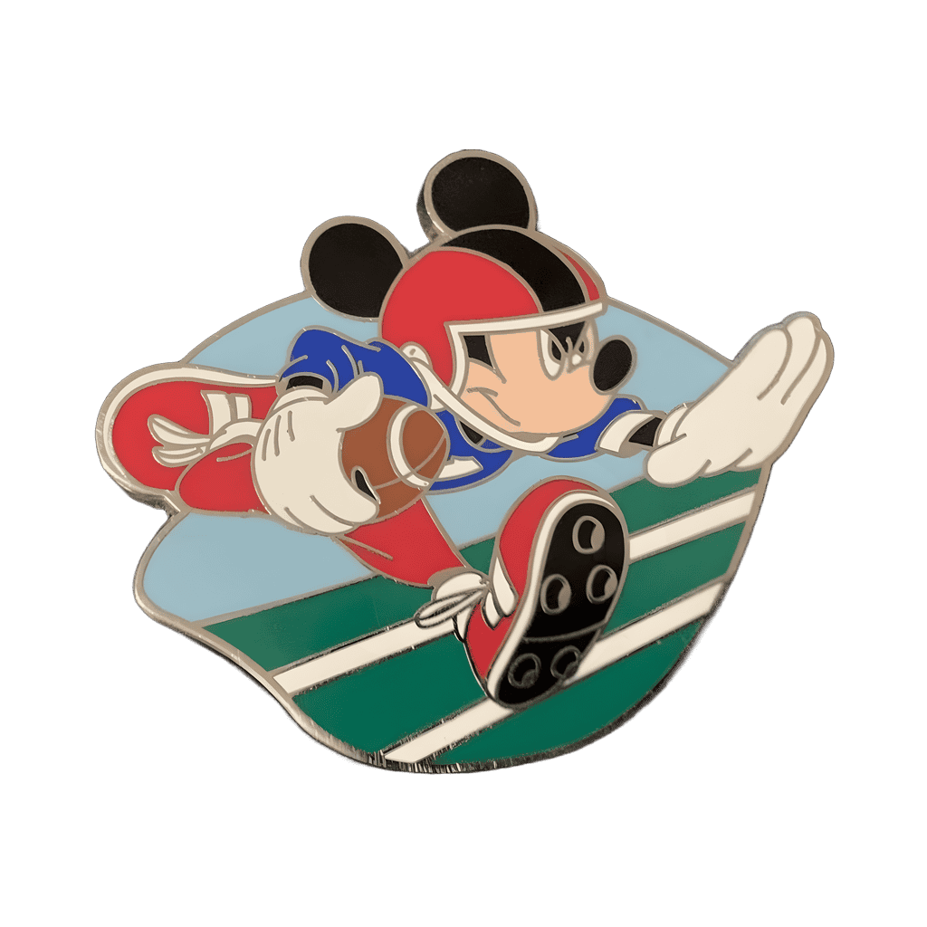 Mickey Running with Football Disney pin