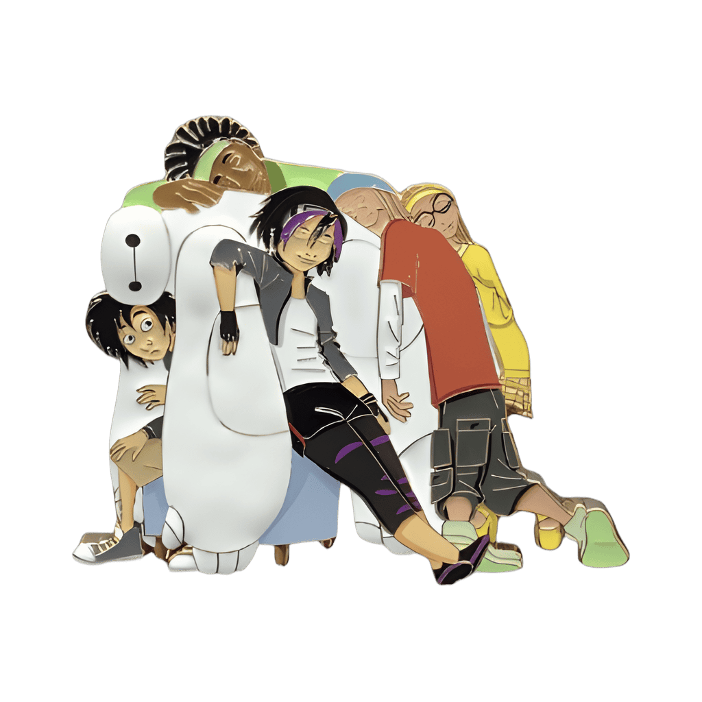 Baymax, Hiro, Gogo, Wasabi, Honey Lemon and Fred Disney pin