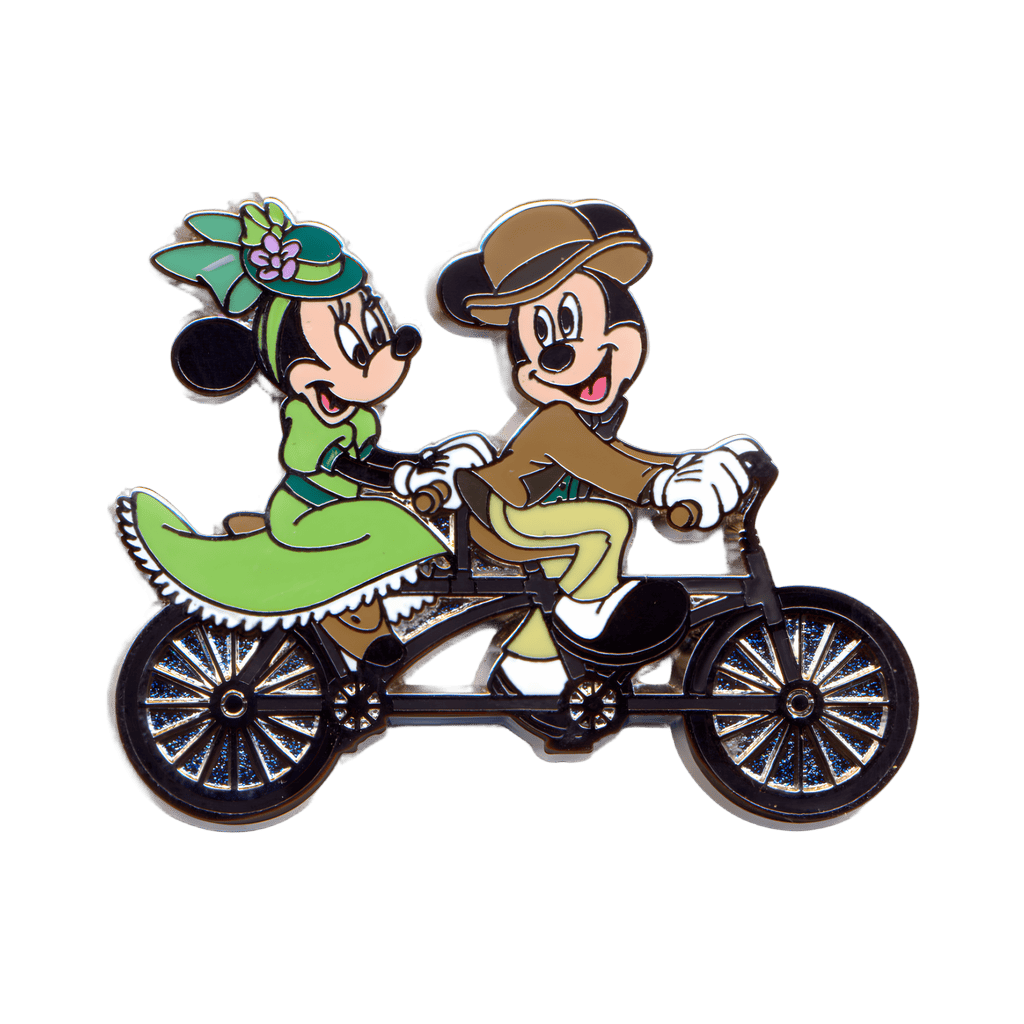 Mickey and Minnie Tandem Bicycle built for 2 Disney pin