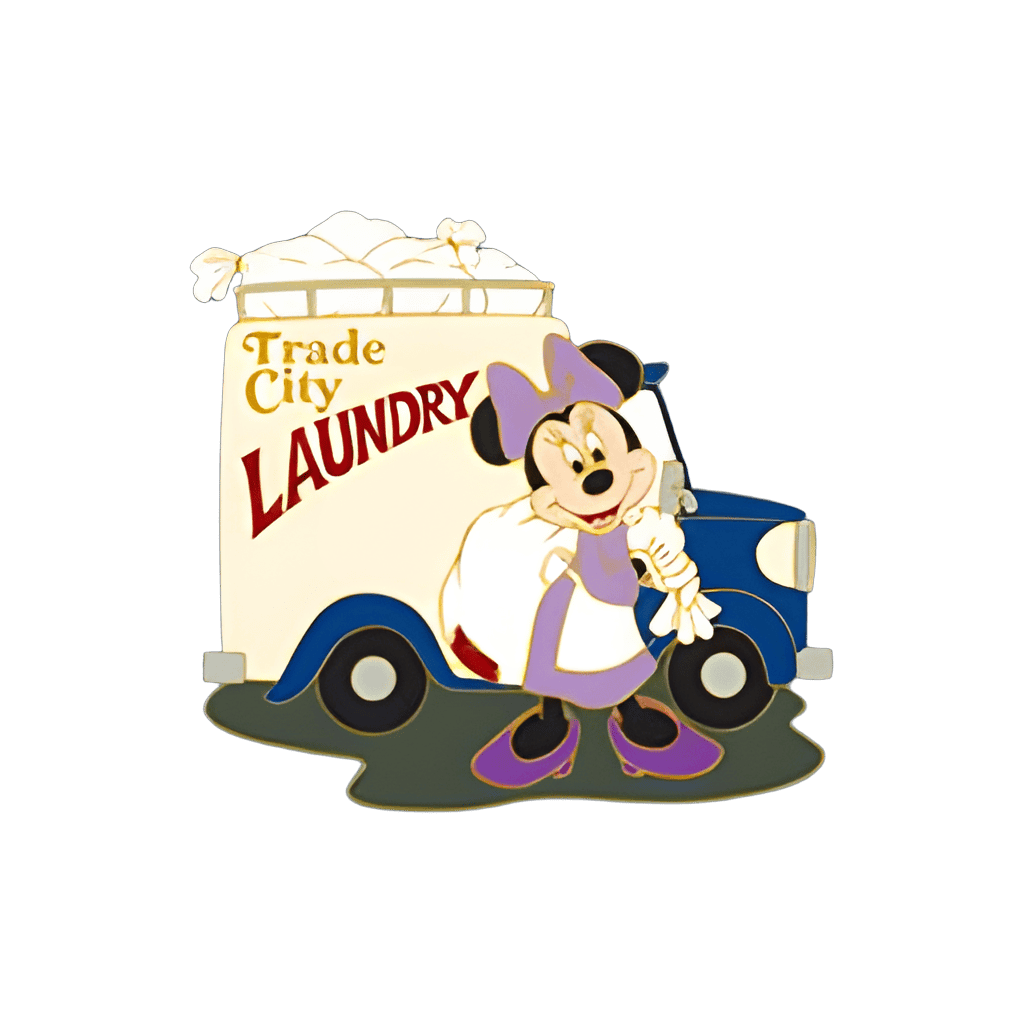 Minnie with laundry truck Disney pin