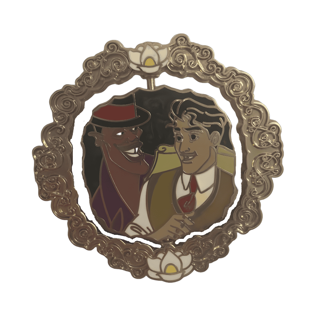 Princess and the frog spinner pin Disney pin