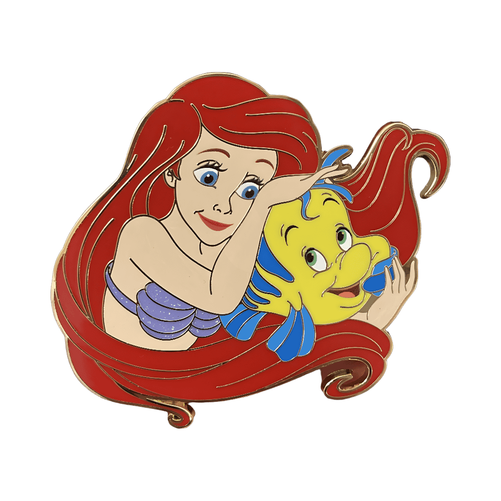 Ariel and Flounder Disney pin