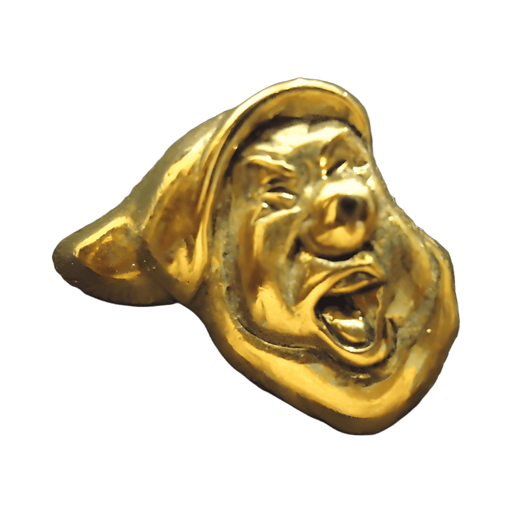 Gold Sneezy Disney pin