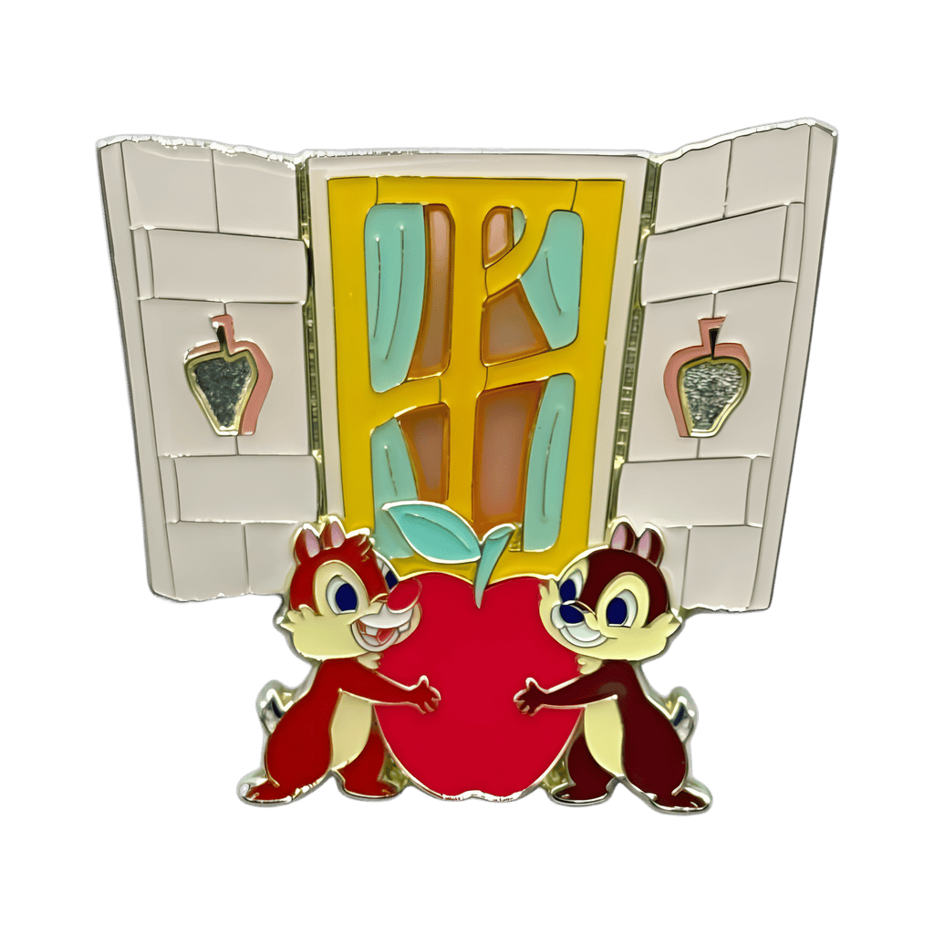 Mystery Collection - Critter Country Acorn Window (Chip & Dale with Apple) Disney pin