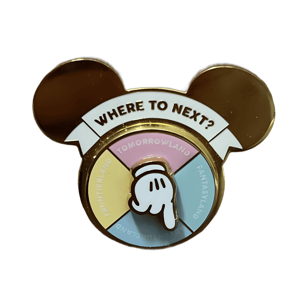 Where to Next? Spinner Disney pin