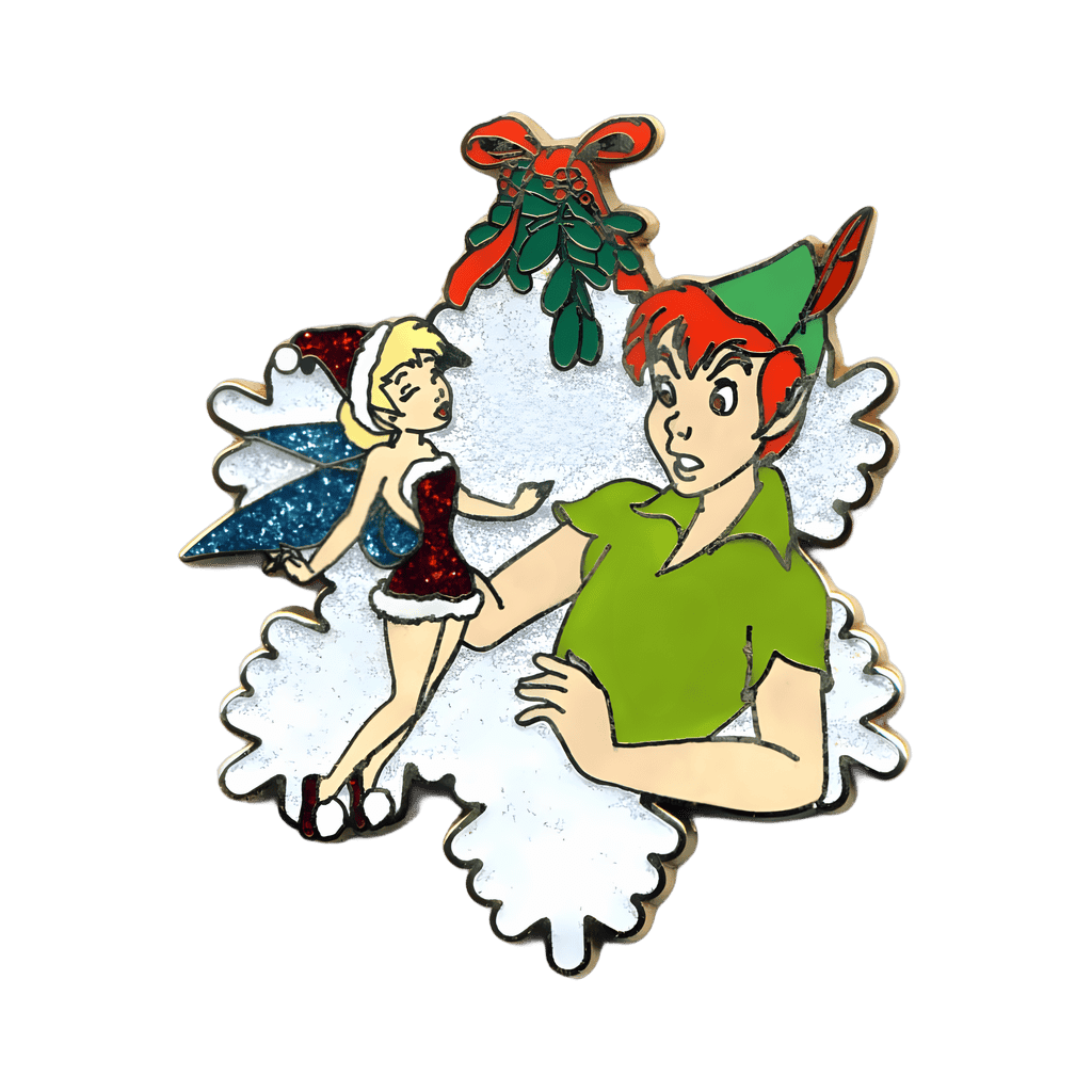 Mistletoe Snowflake - Peter Pan & Tinker Bell Disney pin