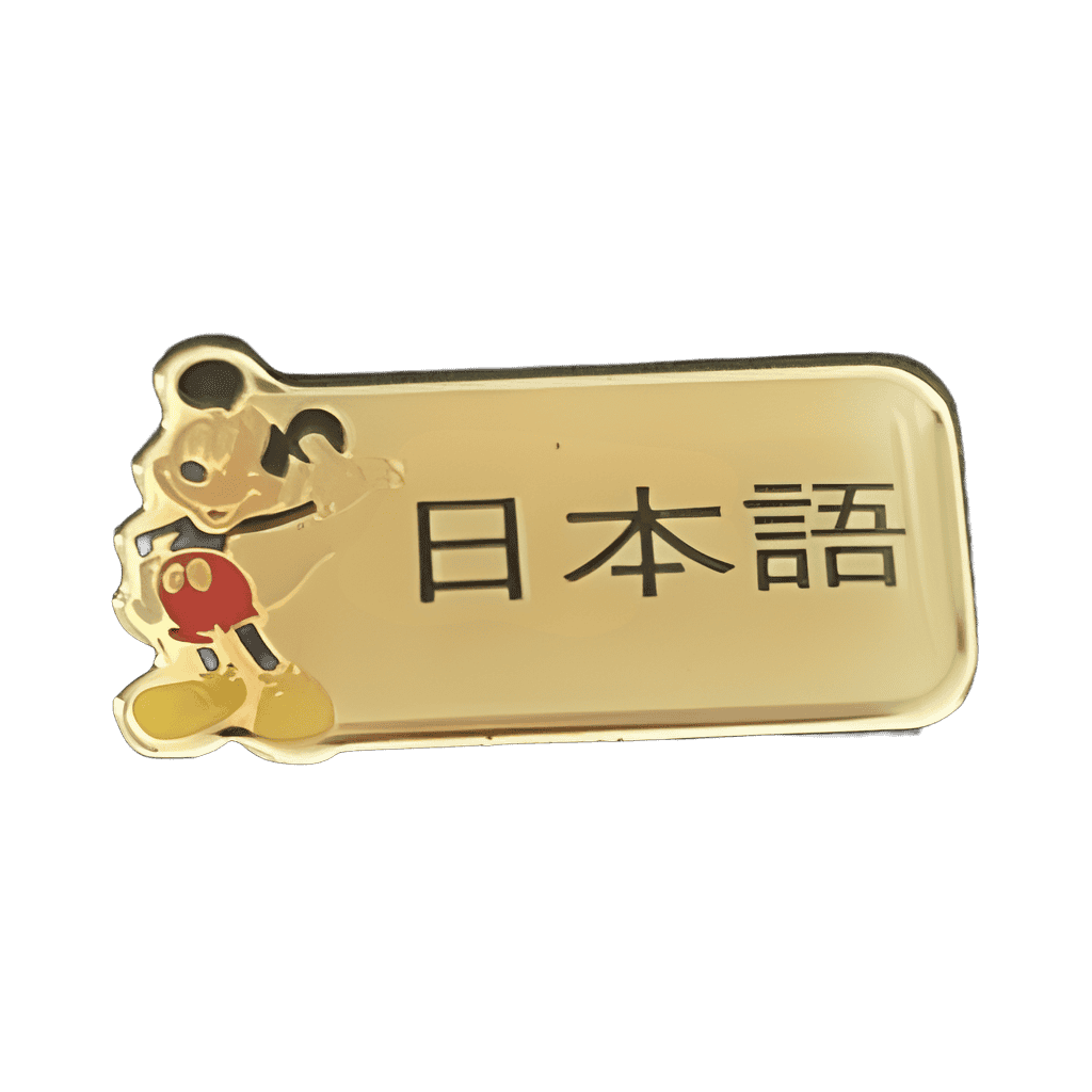 日本語 (Japanese) Disney pin