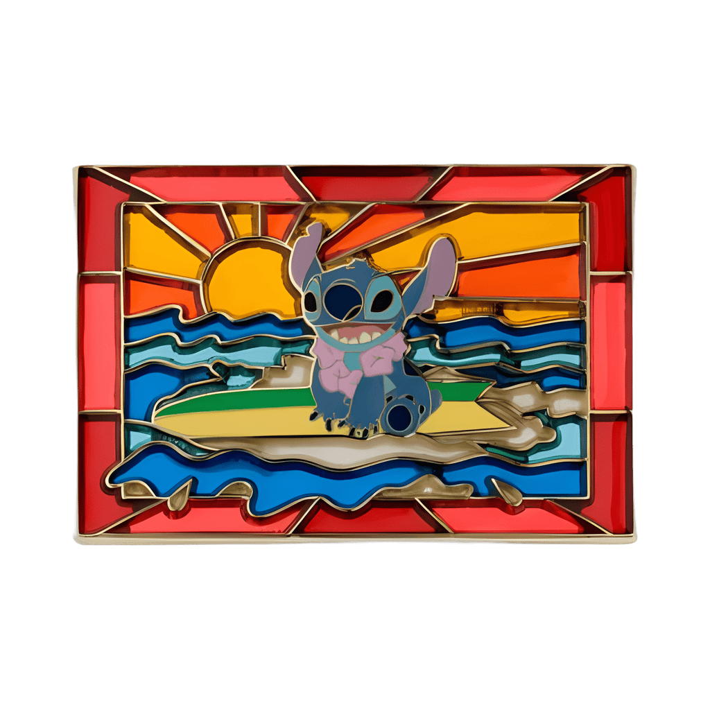Stitch stained glass Disney pin