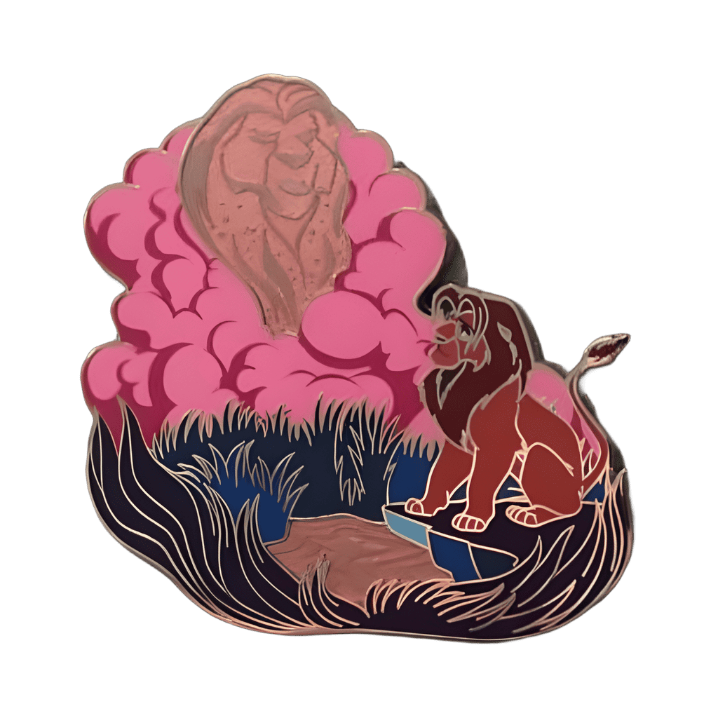 Simba and Mufasa - Version #2 - Pink Disney pin