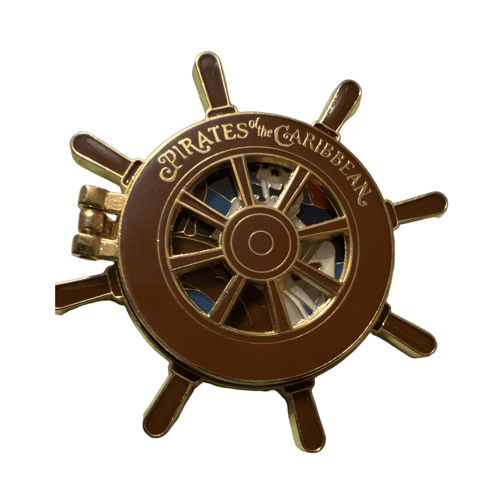 Skeleton at the Helm Pirates of the Caribbean Pin Disney pin