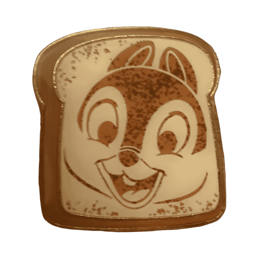 Chip on Toast Disney pin