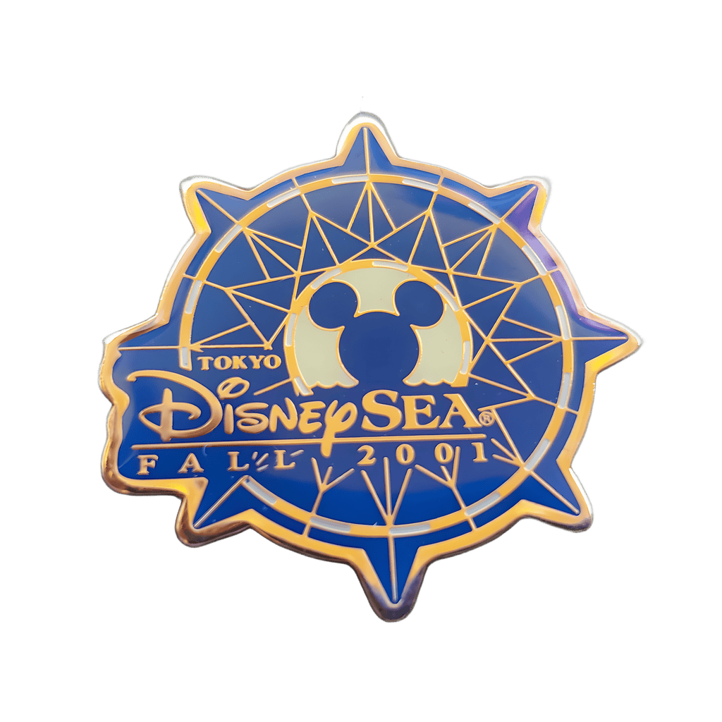 Tokyo Disney Sea Fall 2001 Compass with Mickey logo Disney pin