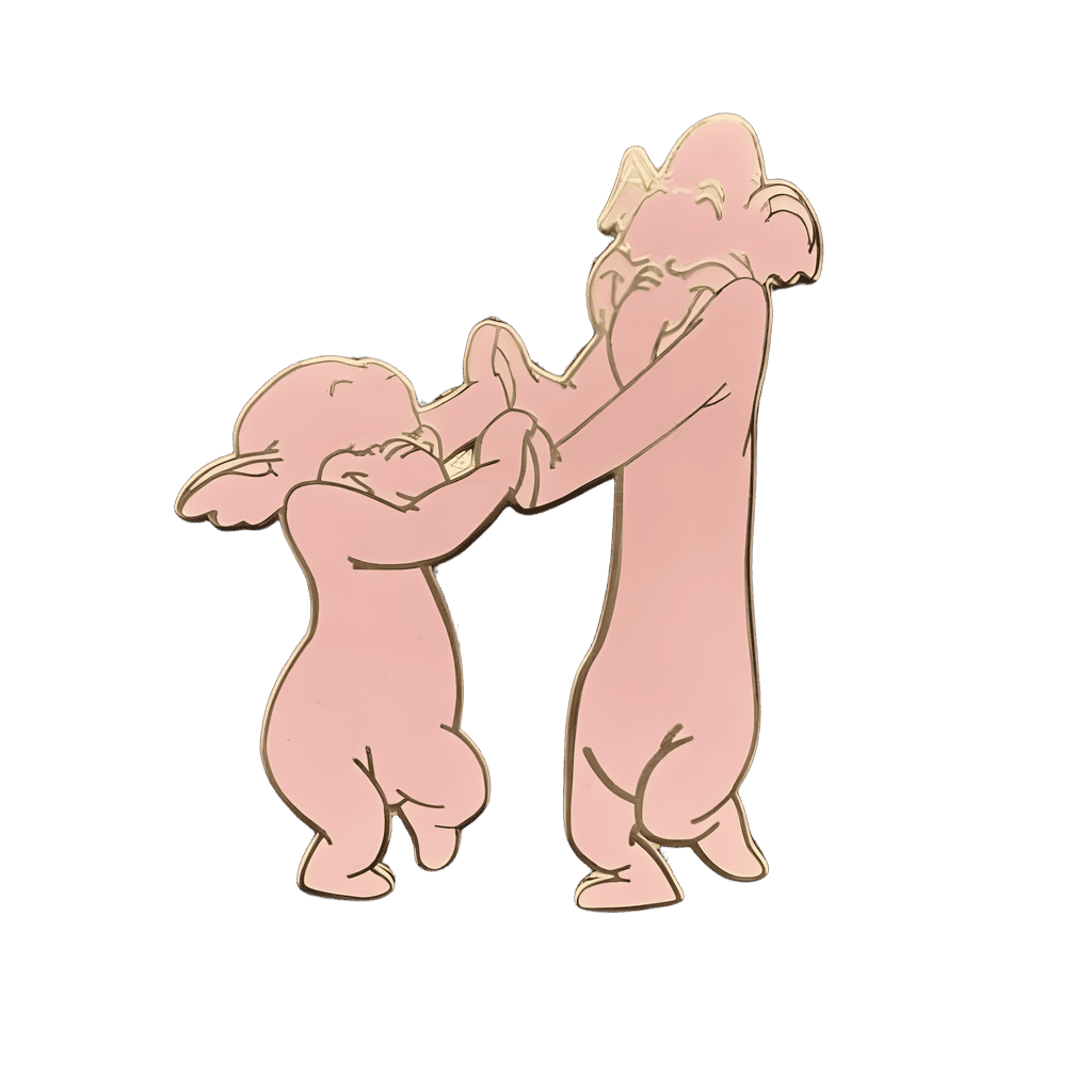 Dumbo pink elephants Disney pin