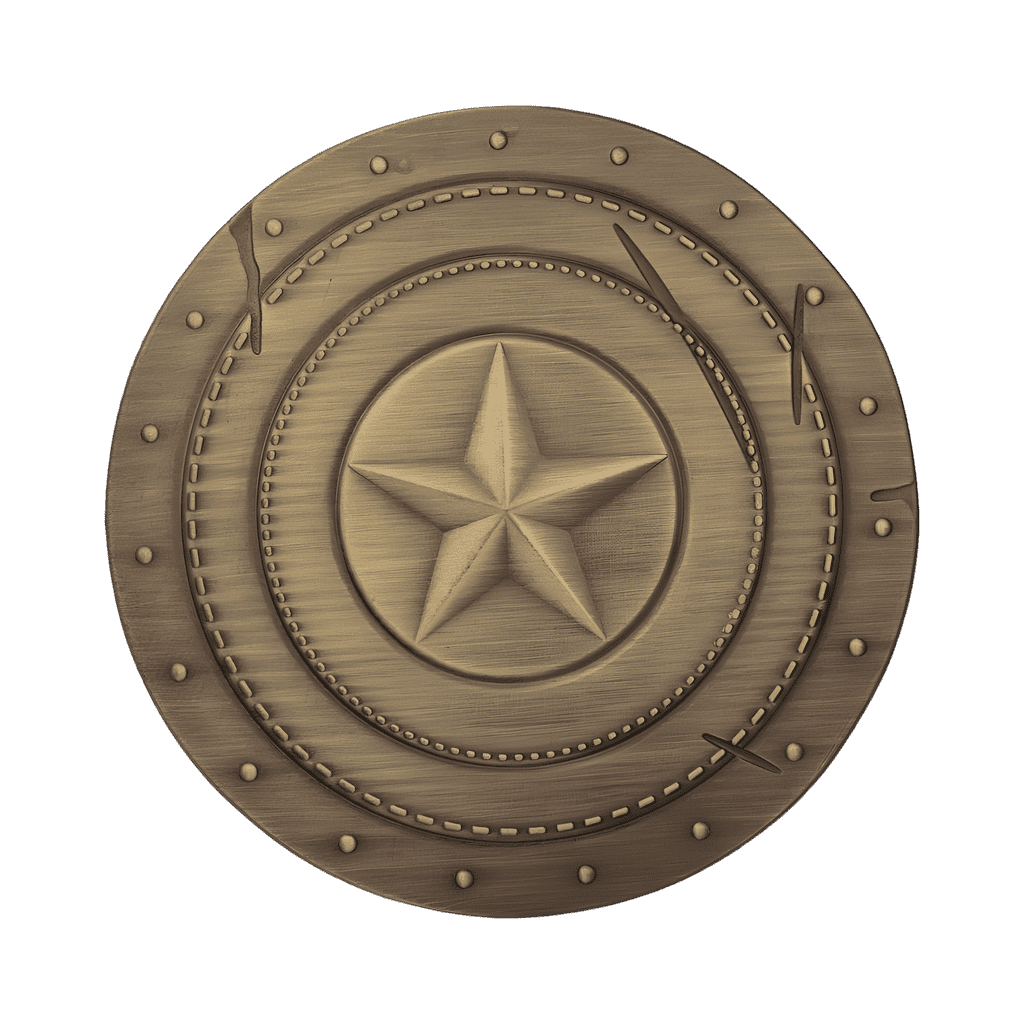 Battle Damage Shield Disney pin