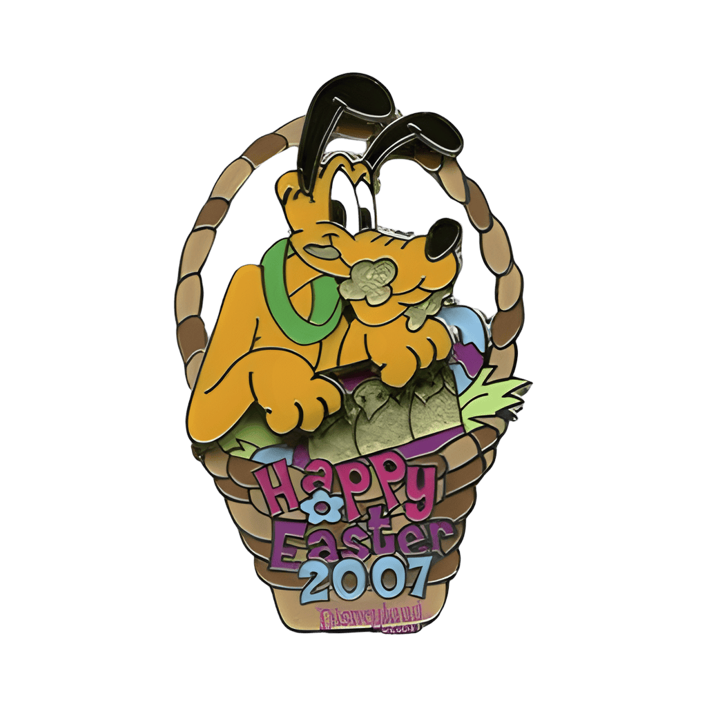 Pluto in basket Disney pin