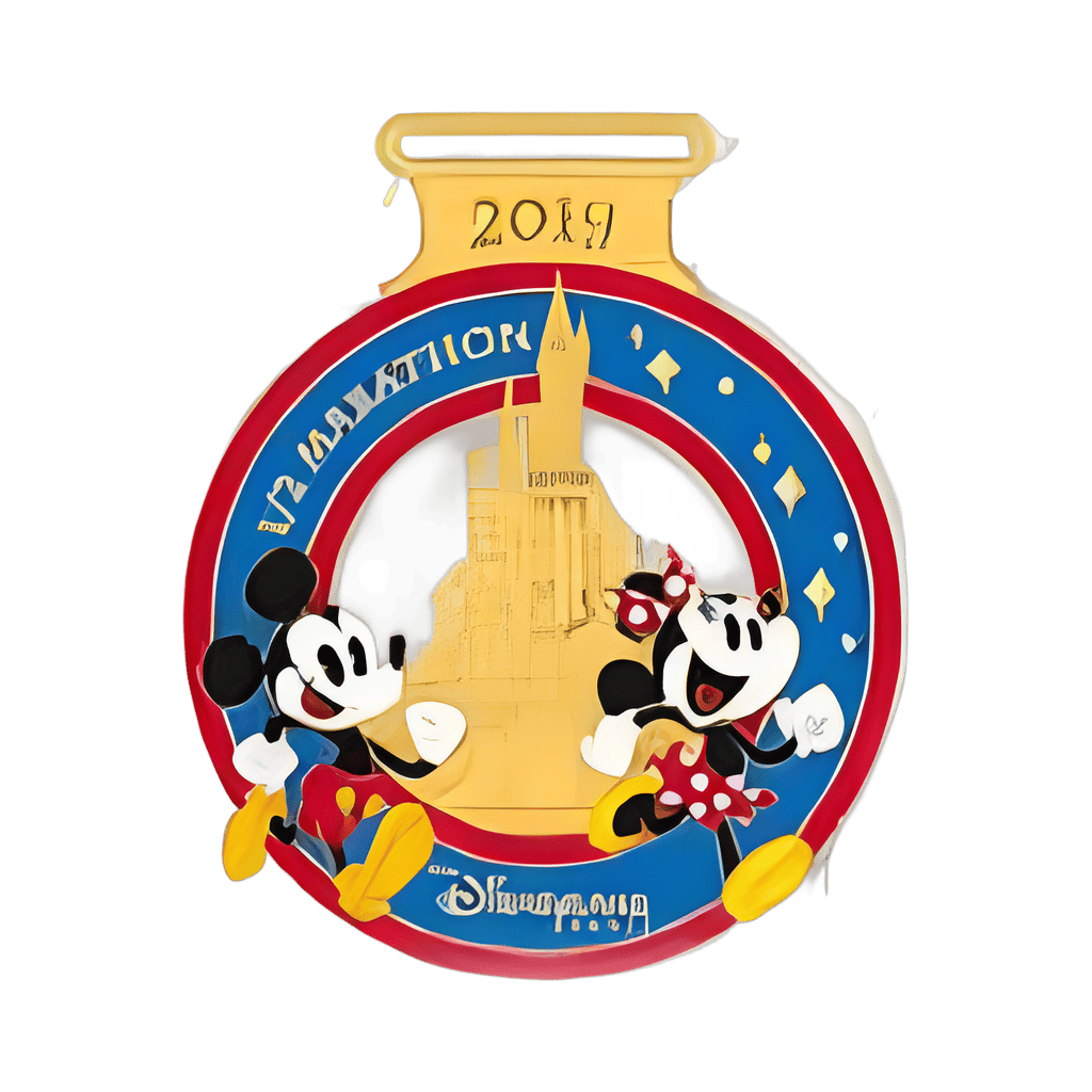 21.1K Medal- Mickey & Minnie Disney pin