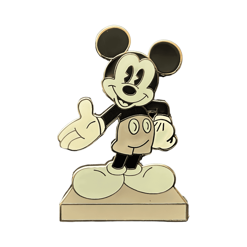 Black & White Mickey With his Right Hand Out Disney pin