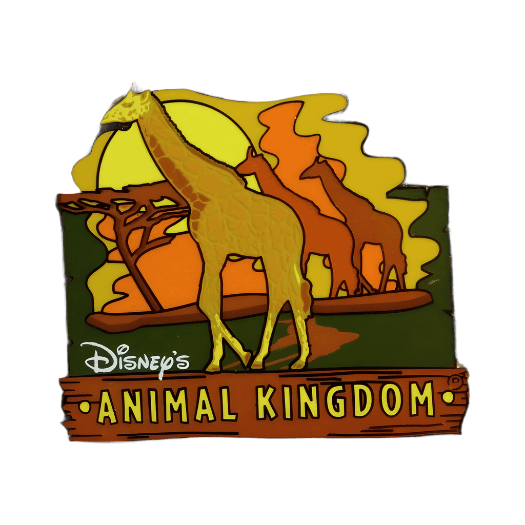 Giraffe Tower at Sunrise Disney pin