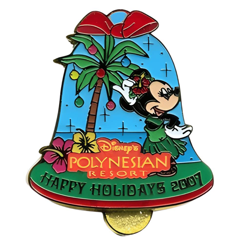 Polynesian Resort - Hula Minnie Mouse Bell Disney pin