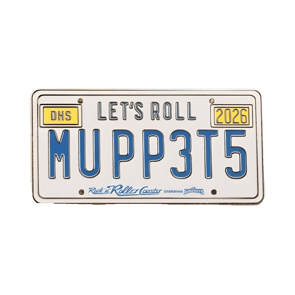 The Muppets Plate Number Disney pin