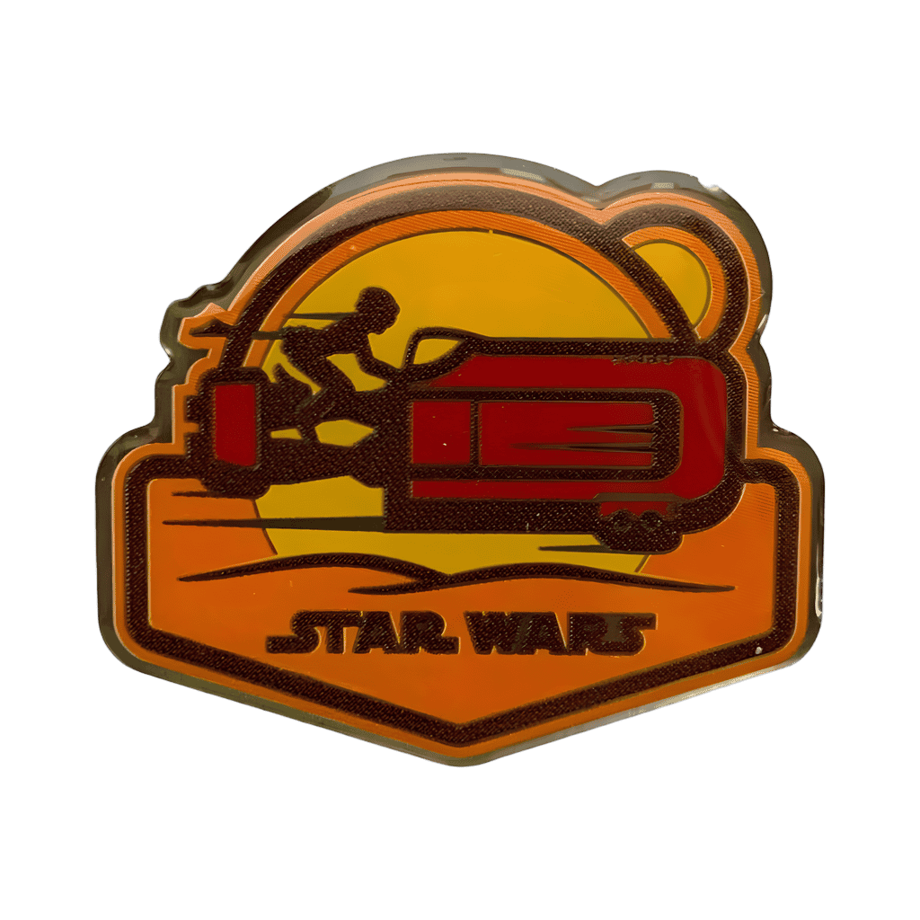 Rey on Speeder Bike Disney pin
