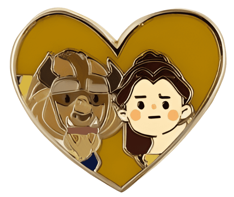 Belle and Beast Disney pin