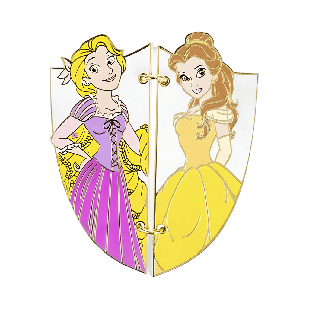 Rapunzel and Belle Disney pin
