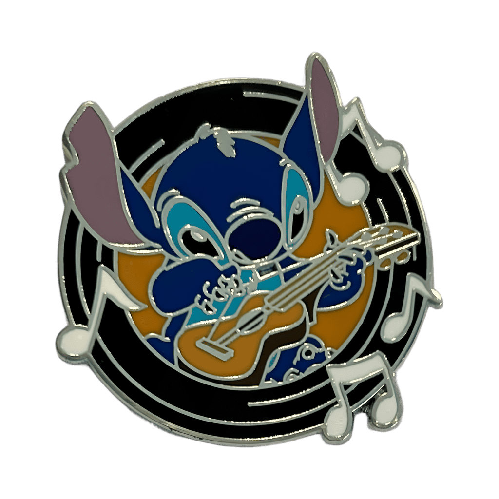 Hip Lanyard - Stitch Experiment 626 - In Record Playing Ukulele Disney pin
