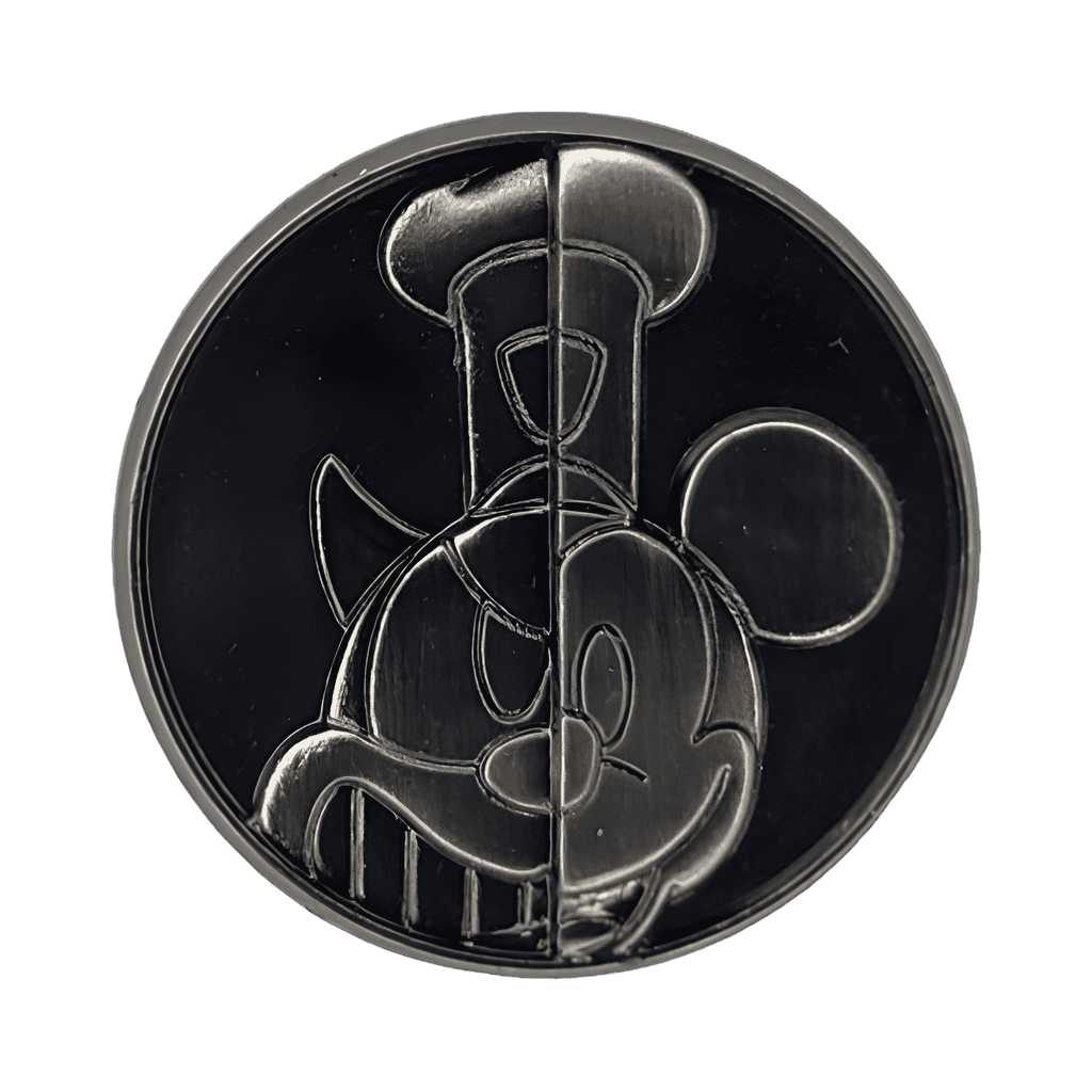 Goodbye Gift - Mickey / Pete Heroes vs. Villains Sculpted Mini Pin Disney pin