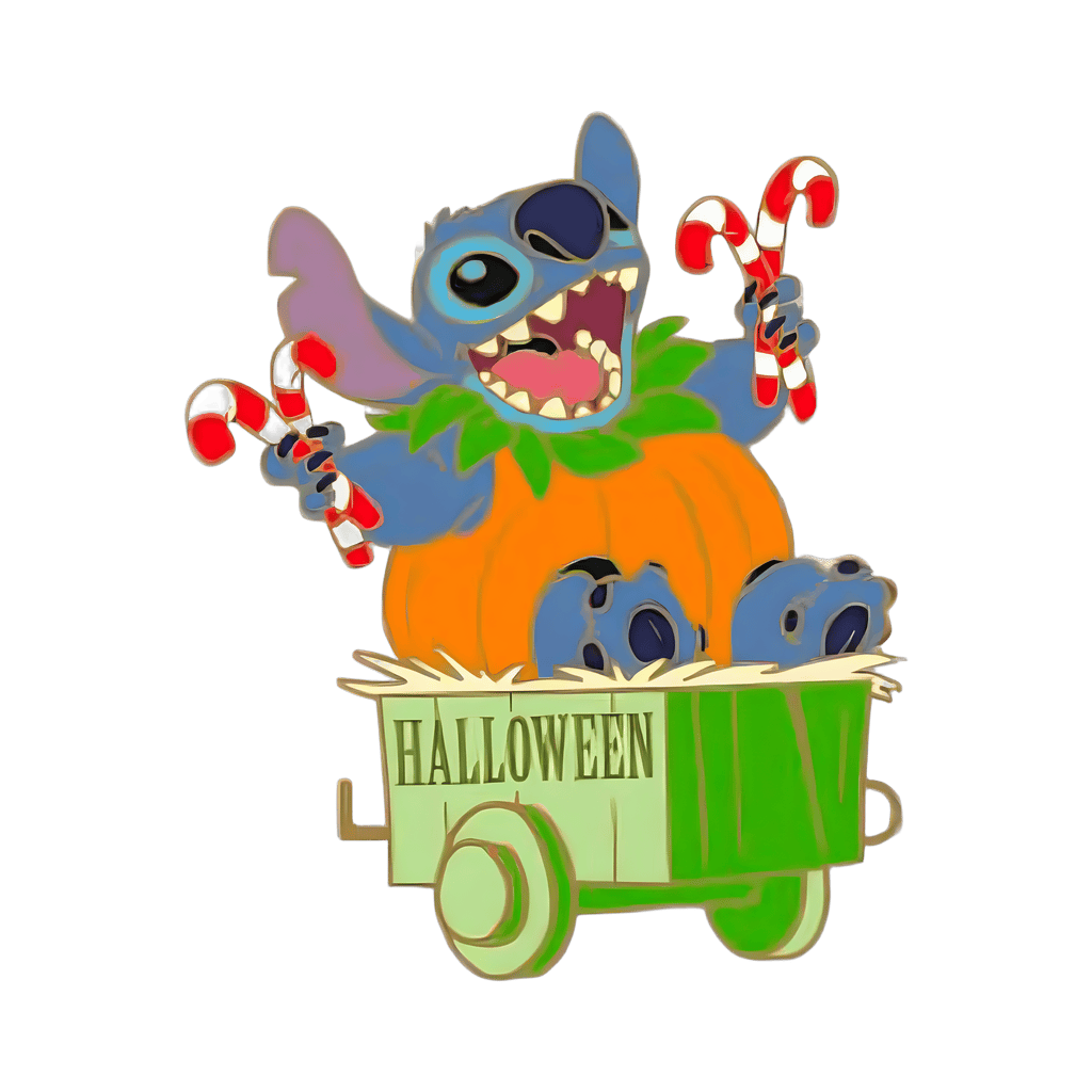 Stitch in Wagon Disney pin