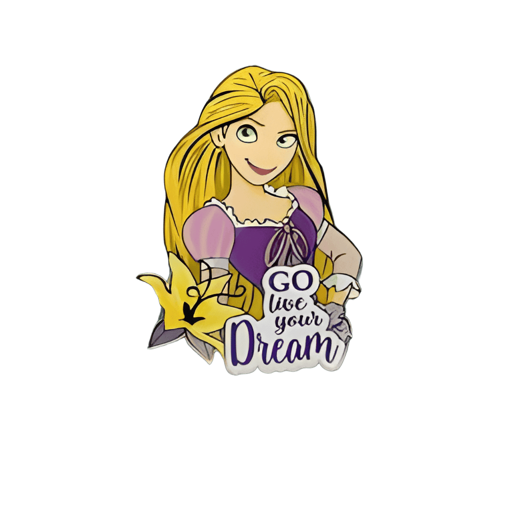 Tangled Rapunzel Go live your Dream Disney pin