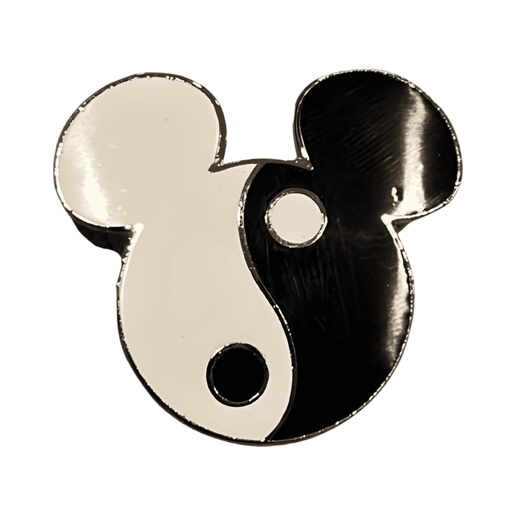 Yin Yang Mickey Head Disney pin