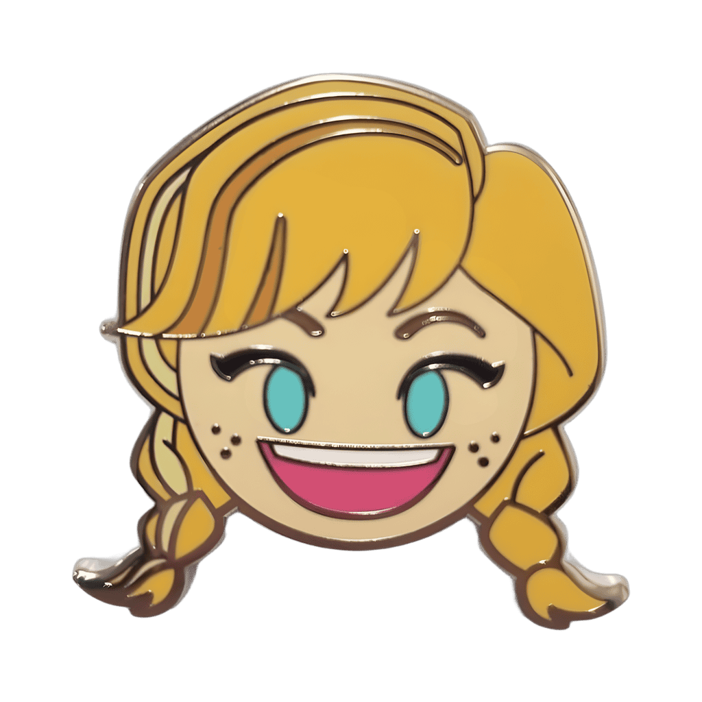 Frozen Emoji Booster Set - Anna Smiling Disney pin