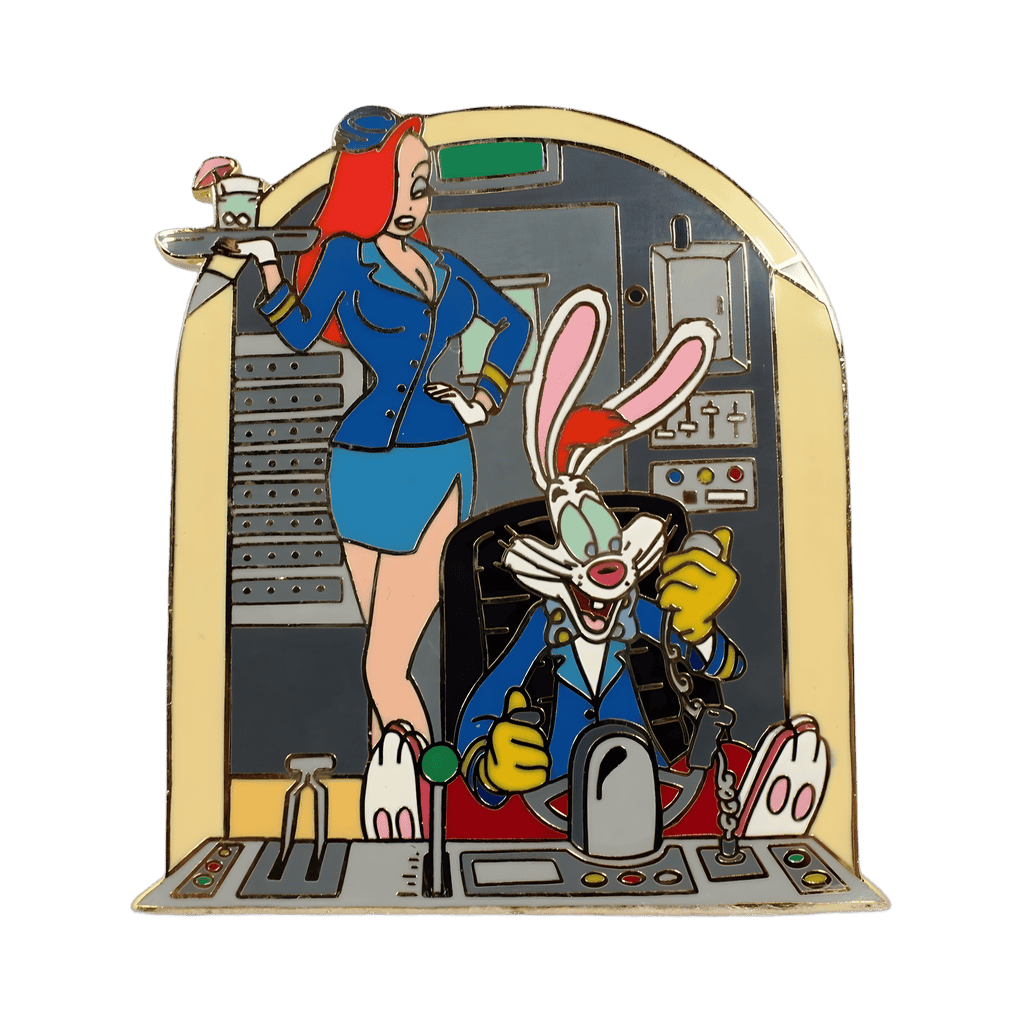Roger & Jessica Rabbit as Pilot and Flight Attendant Disney pin
