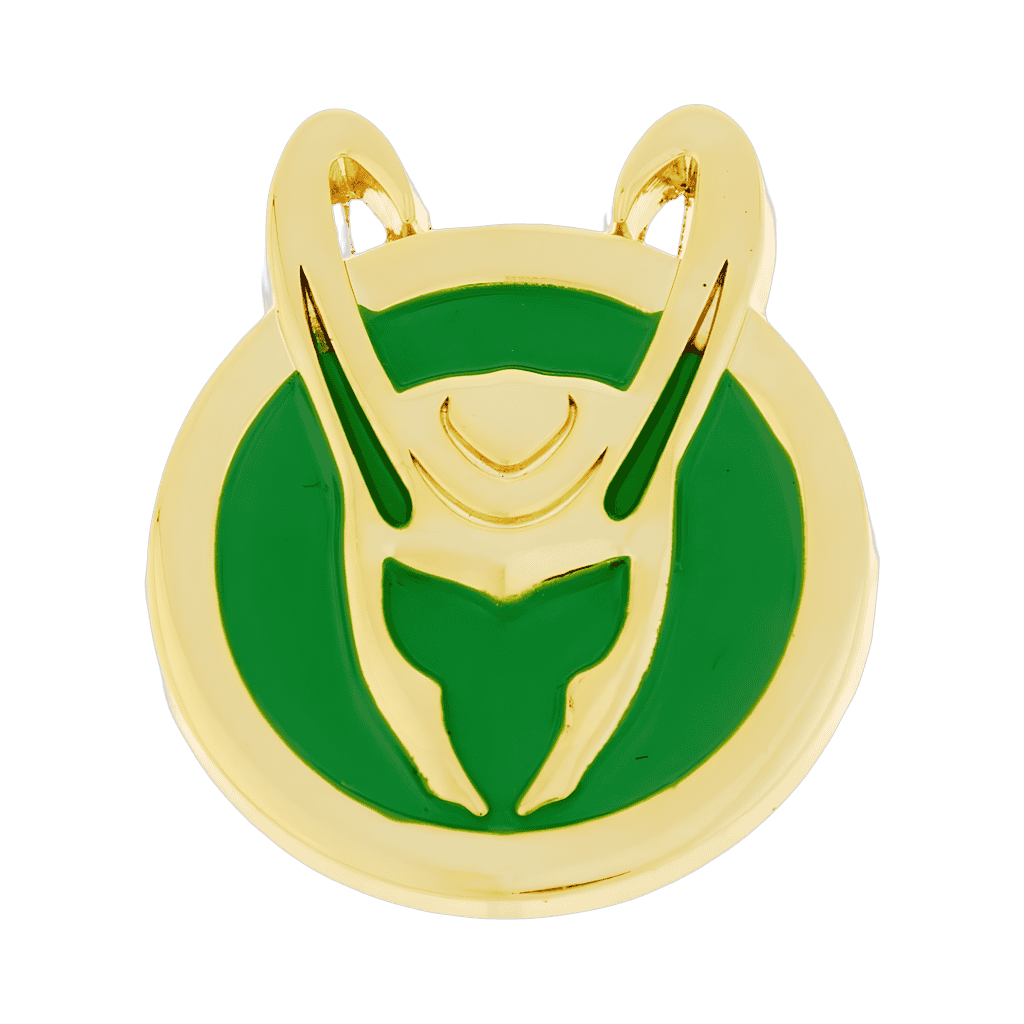 Loki Helmet Logo Disney pin
