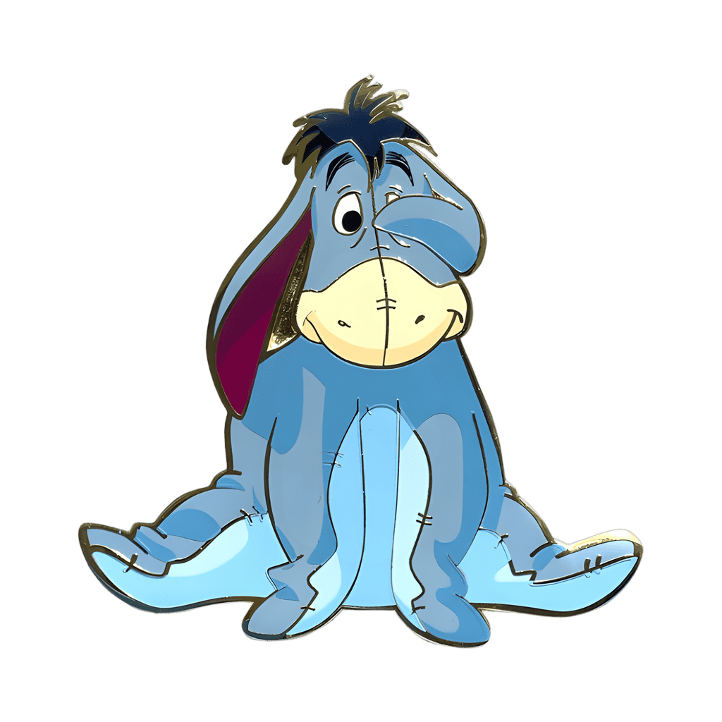 Shy Eeyore Disney pin