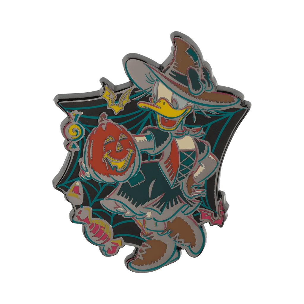 Daisy Duck as Witch with Jack-o'-lantern Disney pin