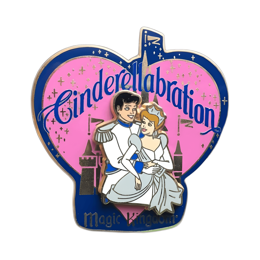 Cinderella & Prince Charming - Cinderellabration - Logo Disney pin