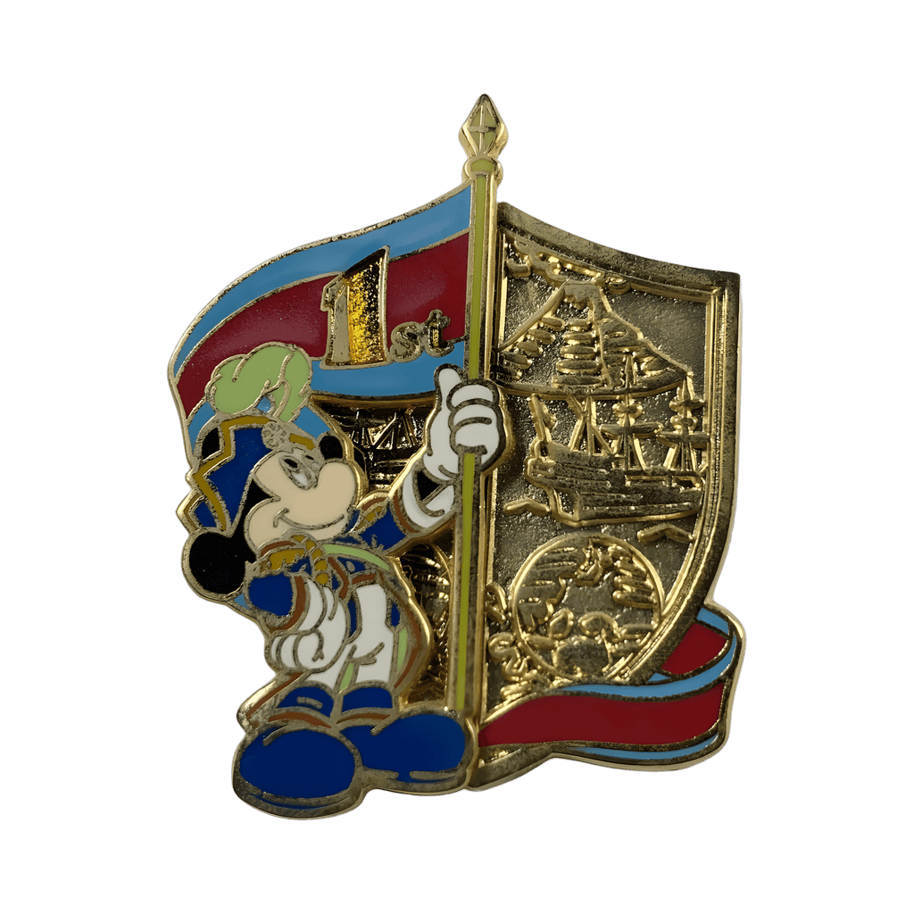 1st Anniversary - Admiral Mickey Flag Raiser - Slider Disney pin