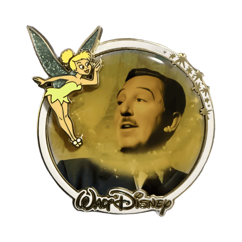Walt Disney and Tinker Bell - Pixie Dust Disney pin