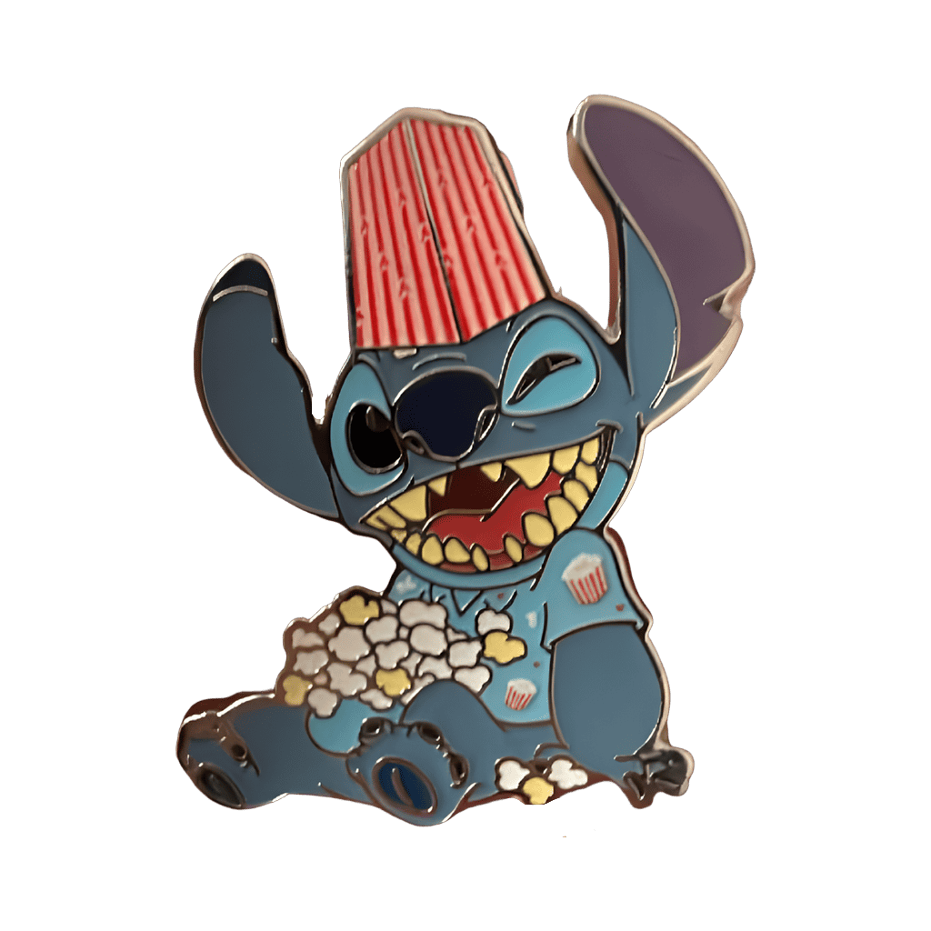 Stitch with Popcorn Disney pin