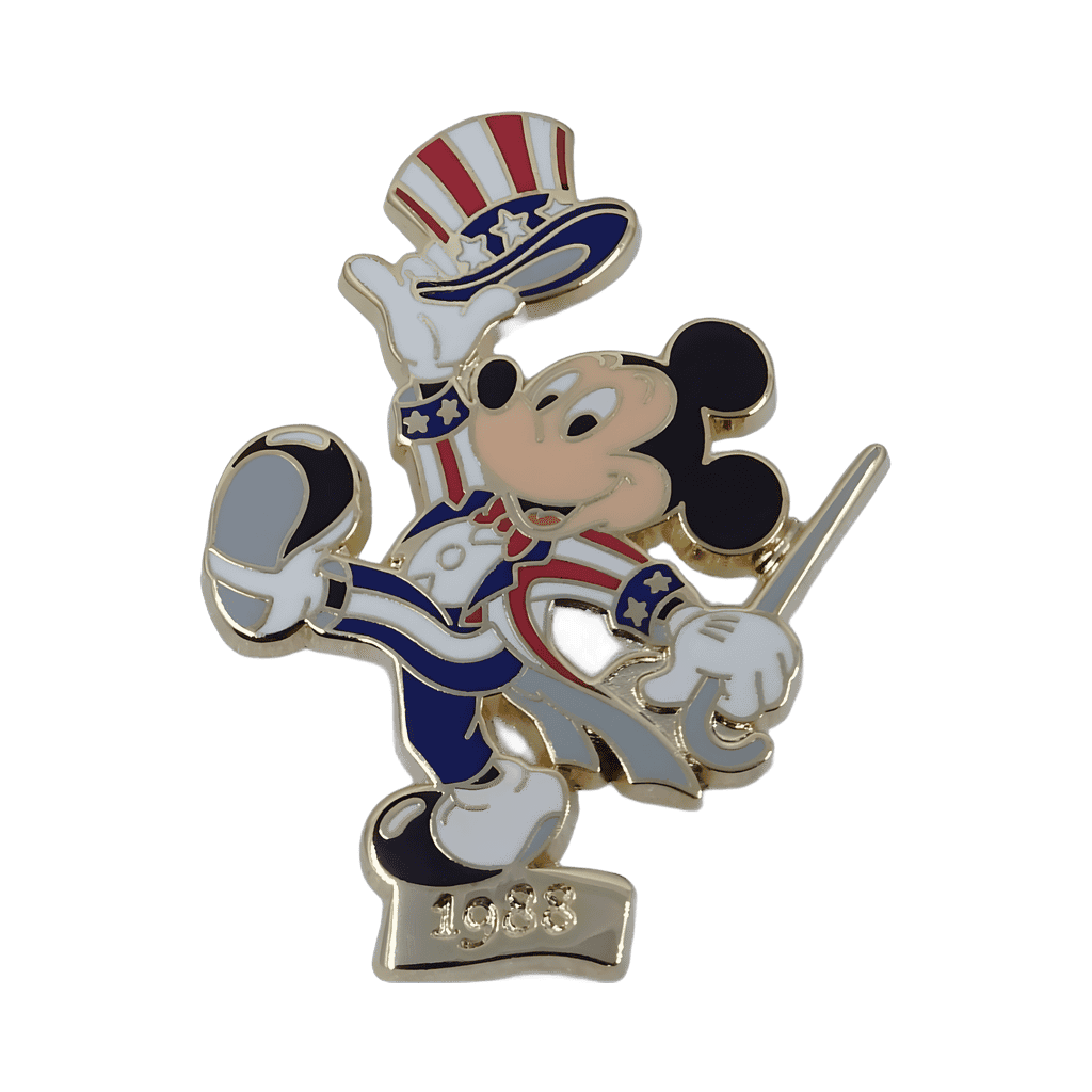 Patriotic Mickey - 1988 - 5th Anniversary Disney pin