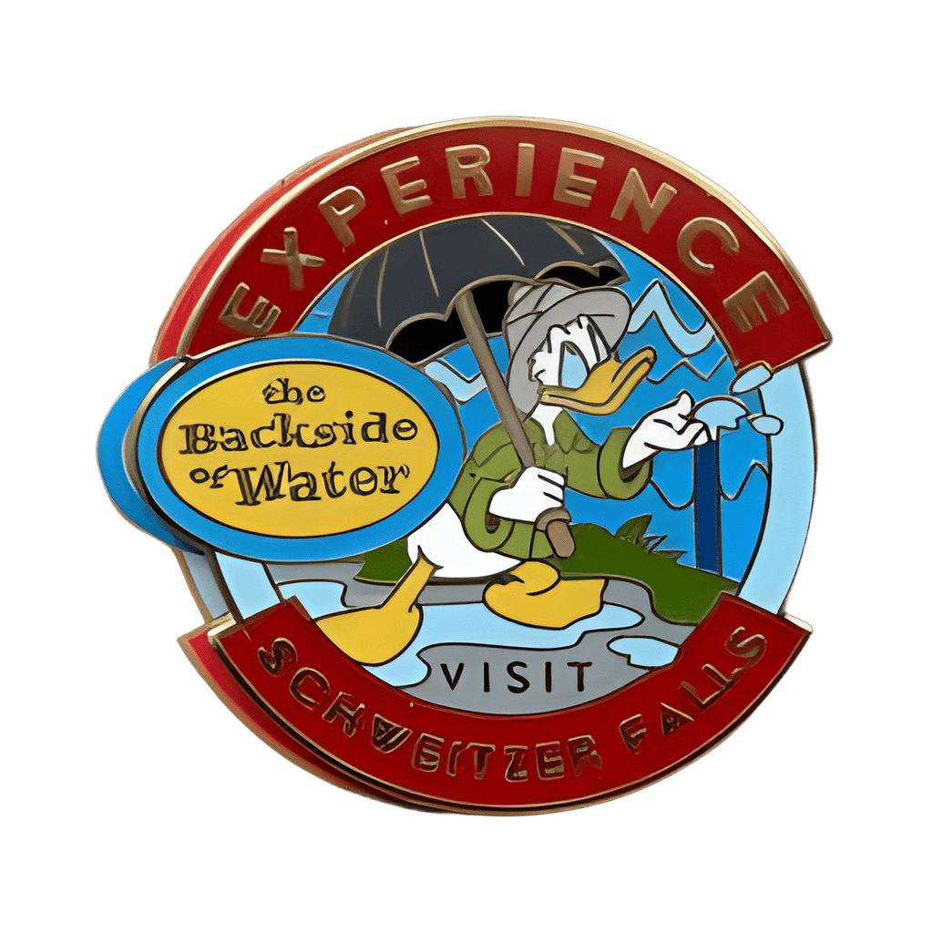 Experience the Backside of Water - Visit Schweitzer Falls - Donald Disney pin