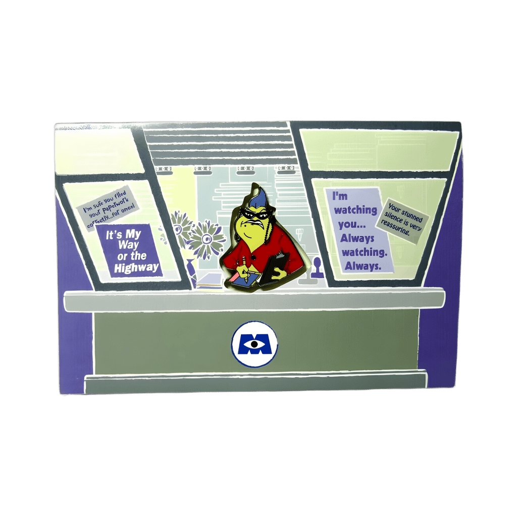 Roz at Desk Disney pin