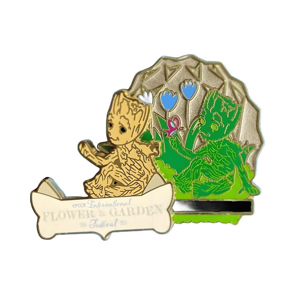 Groot Topiary Slider Disney pin