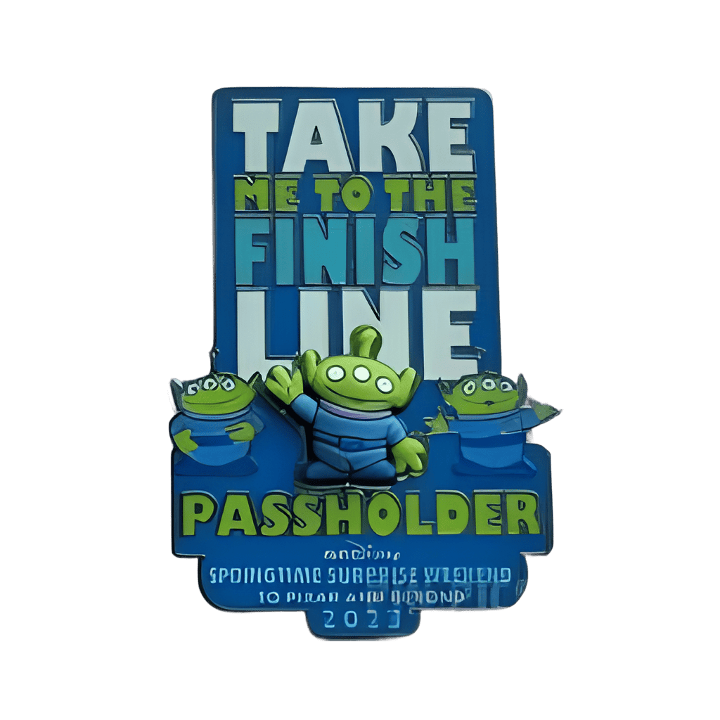 Toy Story Alien Take Me To The Finish Line Passholder Disney pin