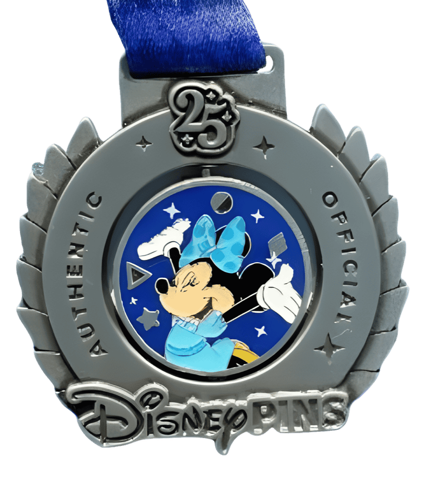 Minnie Mouse / Completist Spinner as a Medal Disney pin